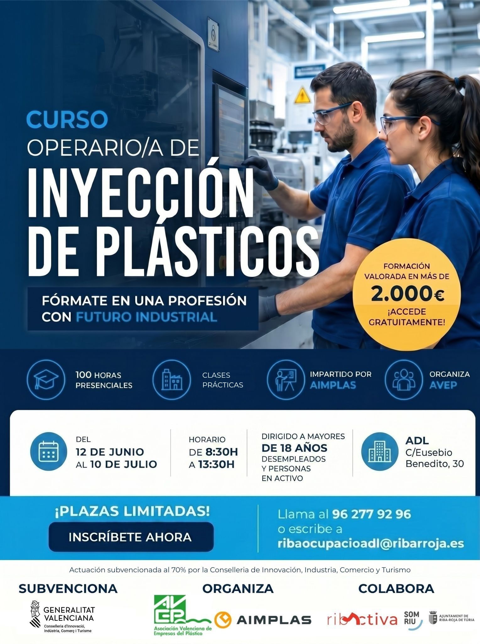 OPERARIO/A DE INYECCIÓN DE PLÁSTICOS